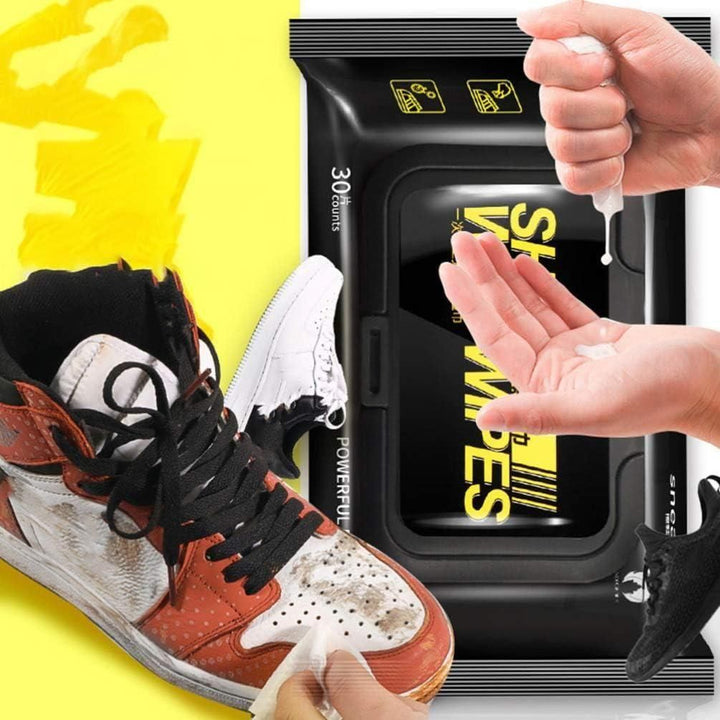 Natural Sneaker & Shoe Cleaner Wipes - 1 Packs of 80 - Furnishicon