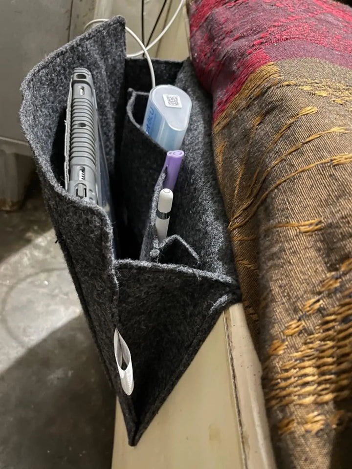 Bedside Caddy Essentials Pocket Hanging Storage Organizer - Furnishicon