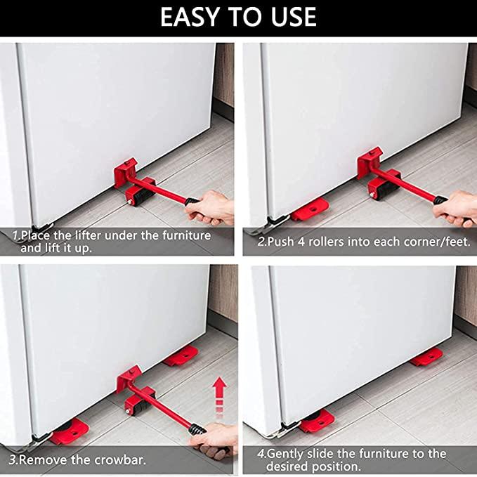 Heavy Furniture Lifter Tools with Sliders for Easy and Safe Shifting - Furnishicon