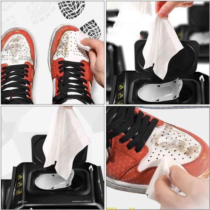Natural Sneaker & Shoe Cleaner Wipes - 1 Packs of 80 - Furnishicon