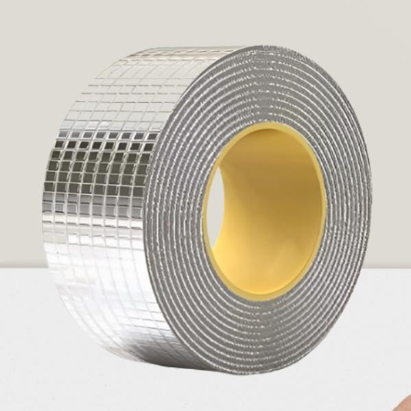 Repair Waterproof Tape for Pipe Leakage Solution Aluminum Foil Tape Sealing Butyl Rubber Tape for Surface Crack, Pipe Repair (5cmx5m) Pack of 2) - Furnishicon