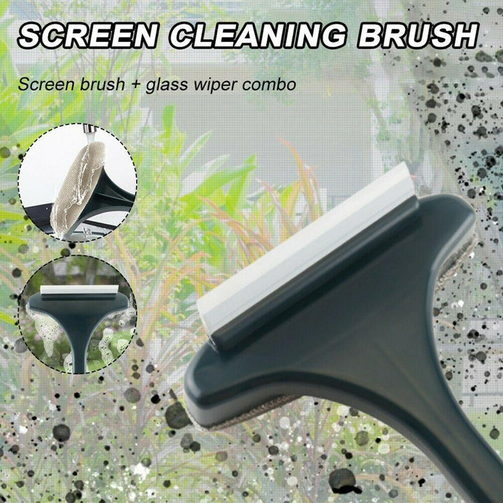 Brush - Glass Cleaning Brush with Long Handle - Furnishicon