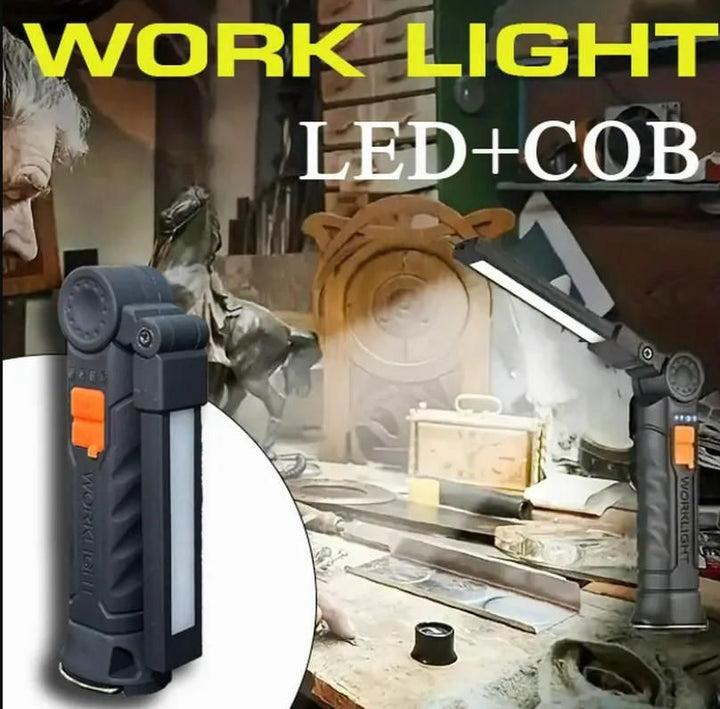 Magnetic LED COB Light USB Rechargeable - Furnishicon
