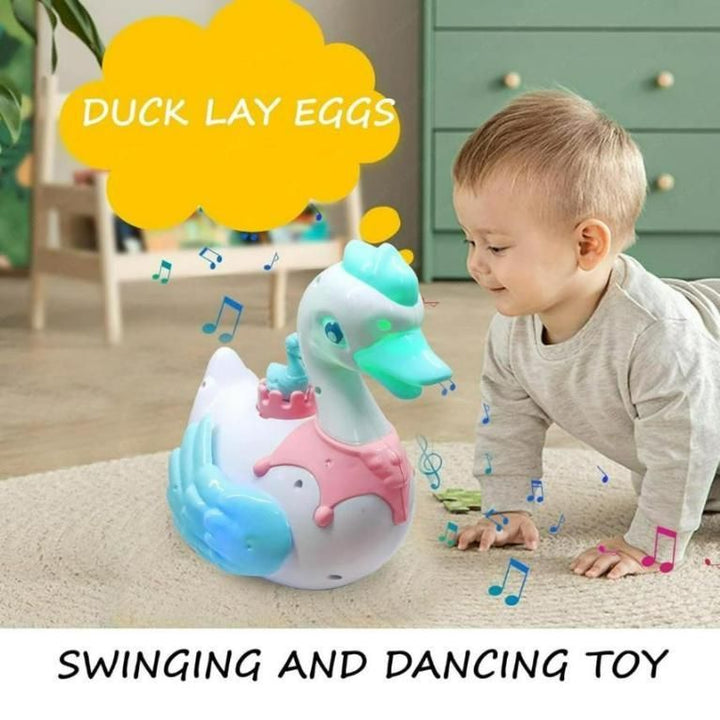 Swan Lay Egg Toy for Kids - 360 Degree Rotation - Furnishicon