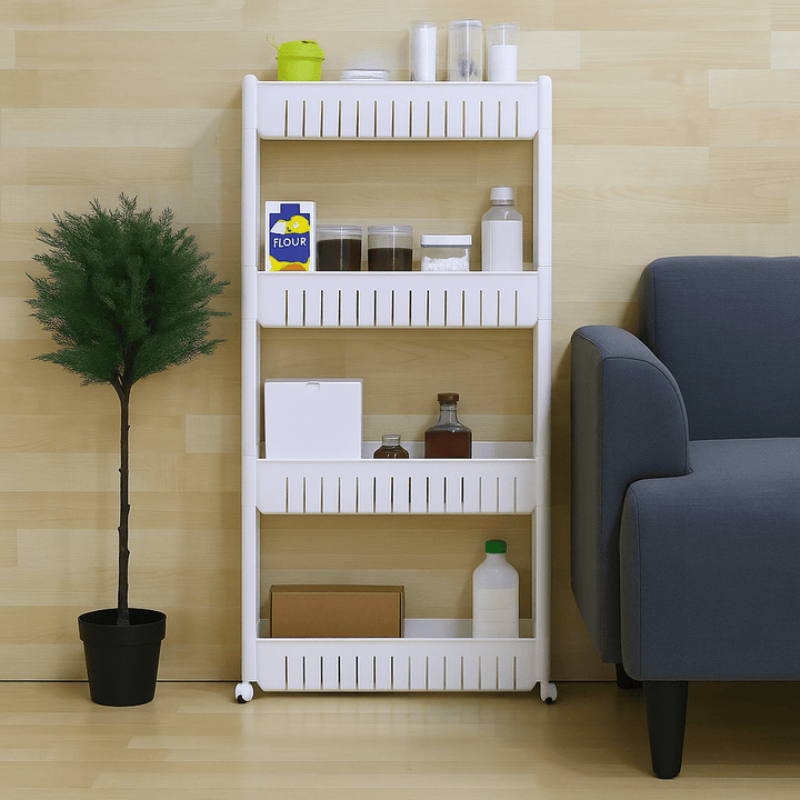 Organizer - 4 Layer Slim Rack Storage Organizer - Furnishicon