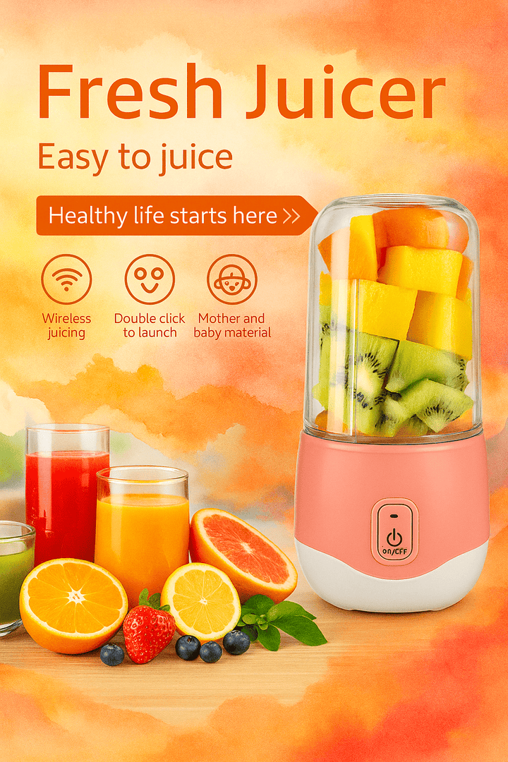Portable Electric Mini USB Juicer Bottle Blender - Furnishicon