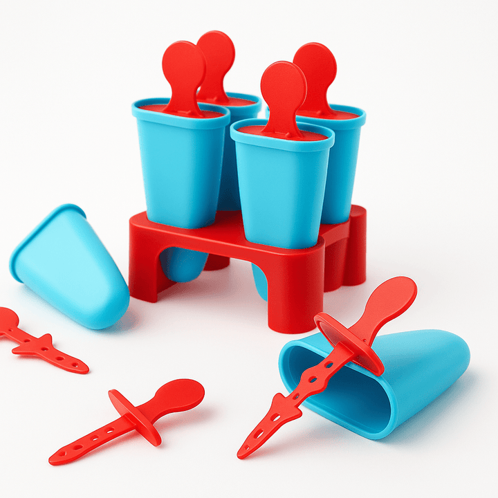 Multipurpose Separable Plastic Candy Ice Cube Maker Set of 6 - Furnishicon
